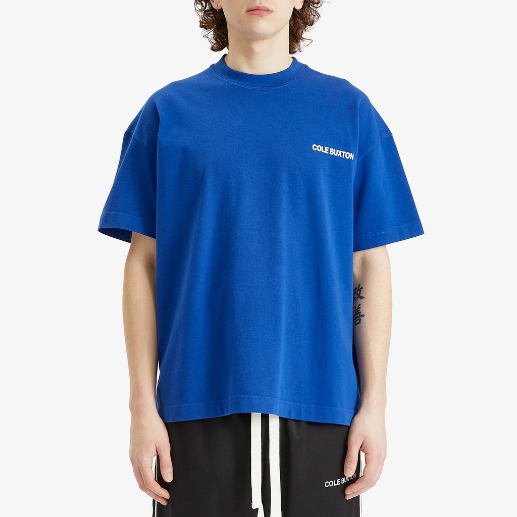 Cole Buxton Men's Sportswear T-Shirt Cobalt Blue